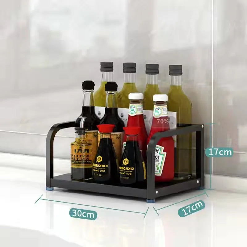 Étagères à épices T1, 2/3 couches, rangement de cuisine, étagère d'assaisonnement, condiments, couteau, porte-planche à découper, égouttoir, accessoires de rangement