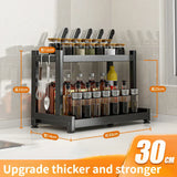 Étagères à épices T1, 2/3 couches, rangement de cuisine, étagère d'assaisonnement, condiments, couteau, porte-planche à découper, égouttoir, accessoires de rangement