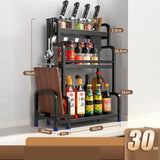 Étagères à épices T1, 2/3 couches, rangement de cuisine, étagère d'assaisonnement, condiments, couteau, porte-planche à découper, égouttoir, accessoires de rangement