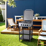 Cuisinière à 4 feux avec étagère