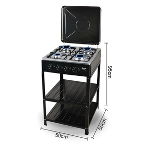 Cuisinière à 4 feux avec étagère